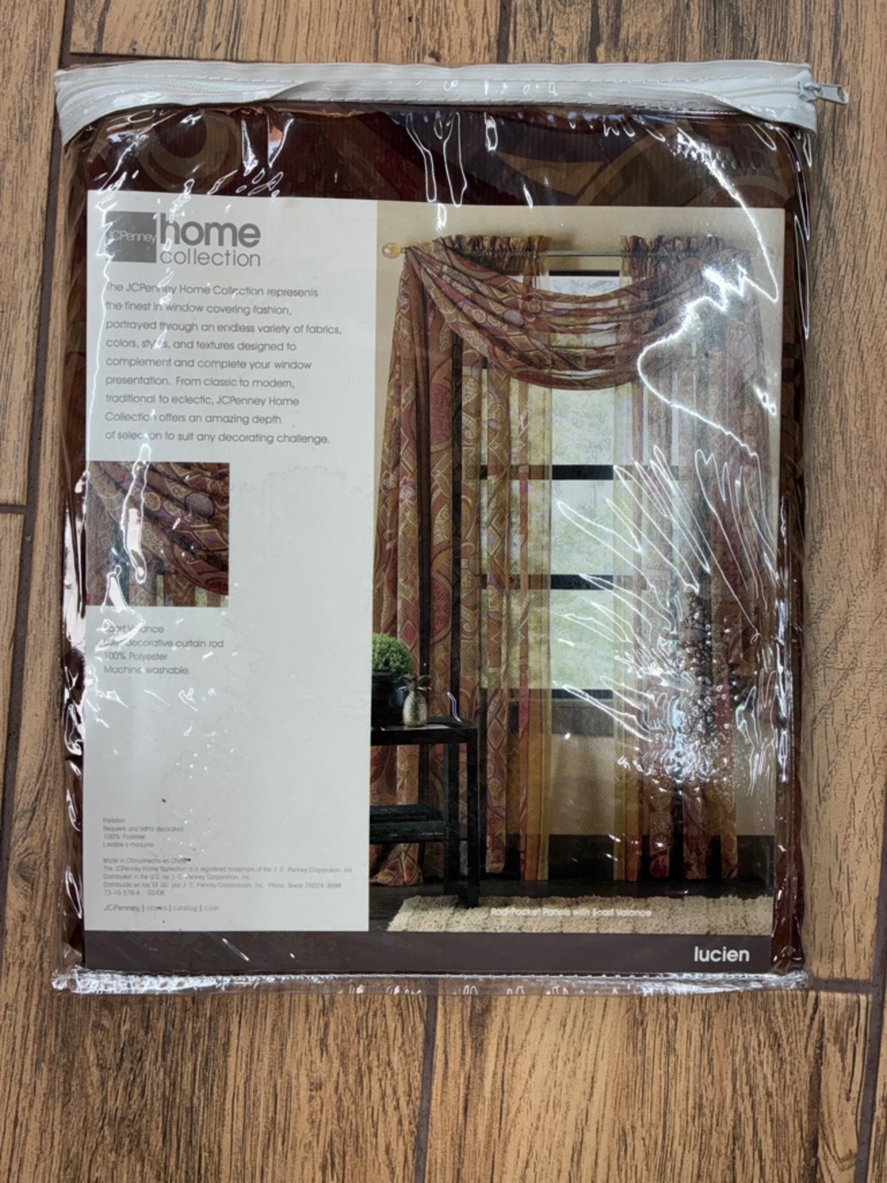 Home Collection Lucien Print Window Scarf Valance